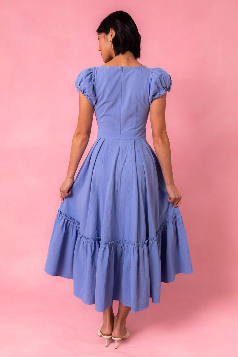 Dahlia Dress In Blue 6 Dahlia Dress In Blue - Image 6