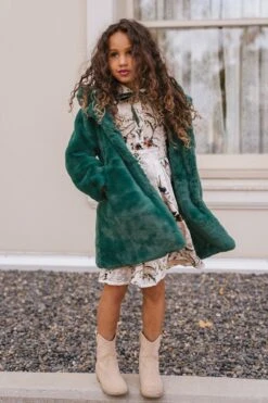 Mini Willa Coat In Green - FINAL SALE 20 Mini Willa Coat In Green - FINAL SALE -Fashion Clothing Store DelaneyWhite MonsonBuilding W23 11 367733