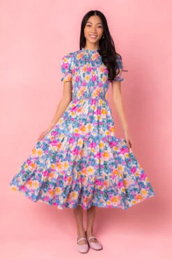 Delia Dress In Blue 10 Delia Dress In Blue -Fashion Clothing Store DeliaBlue Studio Spring3 1