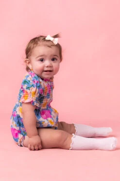 Baby Delia Romper In Blue -Fashion Clothing Store DeliaBlue Studio Spring3 12