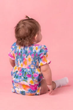 Baby Delia Romper In Blue -Fashion Clothing Store DeliaBlue Studio Spring3 13