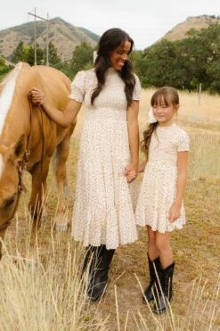 Mini Delia Dress In Ditsy Floral -Fashion Clothing Store DeliaDitsyFloral QuietMeadows F23 09 154791