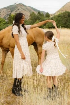 Mini Delia Dress In Ditsy Floral -Fashion Clothing Store DeliaDitsyFloral QuietMeadows F23 12 893357