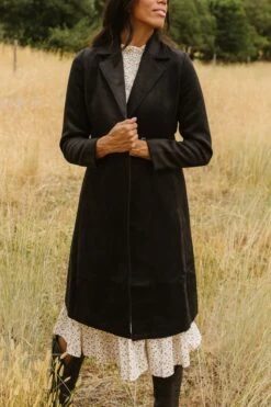 Sloane Coat In Black - FINAL SALE -Fashion Clothing Store DeliaDitsyFloral QuietMeadows F23 26 587401