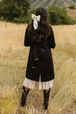 Sloane Coat In Black - FINAL SALE -Fashion Clothing Store DeliaDitsyFloral QuietMeadows F23 28 825242