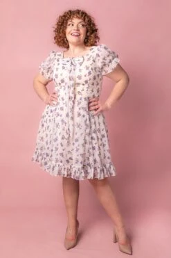 Dolly Dress In Violet Rose -Fashion Clothing Store Dolly Studio Easter24 1 604476