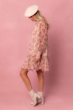 Eleanor Dress In Pink Floral - FINAL SALE -Fashion Clothing Store Eleanor Studio 25 395072