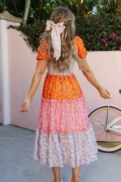 Emily Dress In Sorbet -Fashion Clothing Store EmilySorbet Florida SS23 21 104409