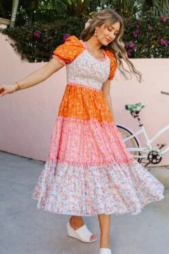 Emily Dress In Sorbet -Fashion Clothing Store EmilySorbet Florida SS23 22 465952