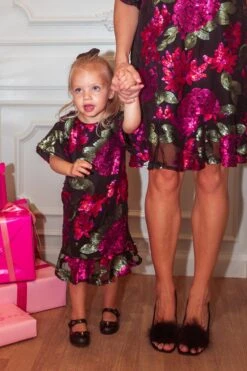 Mini Evelyn Dress In Floral Sequin - FINAL SALE -Fashion Clothing Store Evelyn TashHome H23 47 872835