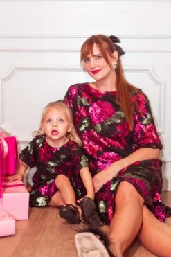 Mini Evelyn Dress In Floral Sequin - FINAL SALE -Fashion Clothing Store Evelyn TashHome H23 52 888747