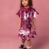 Mini Evelyn Dress In Sequin Hearts