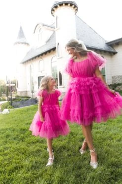 Pixie Dress In Hot Pink - FINAL SALE -Fashion Clothing Store FAIRYTALE PIXIE PINK 8248 552892