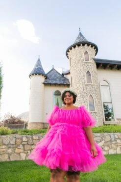 Pixie Dress In Hot Pink - FINAL SALE -Fashion Clothing Store FAIRYTALE pixie pink plus 7619 861641