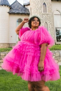 Pixie Dress In Hot Pink - FINAL SALE -Fashion Clothing Store FAIRYTALE pixie pink plus 7621 242177