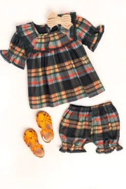 Baby Gracie Dress Set In Plaid - FINAL SALE -Fashion Clothing Store Fall1 studio S23 06 454502