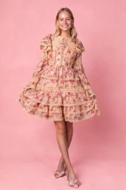 Farrah Dress In Yellow -Fashion Clothing Store Farrah Studio Spring1 1 481424