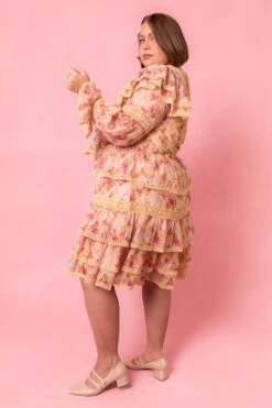 Farrah Dress In Yellow -Fashion Clothing Store Farrah Studio Spring1 10 374622