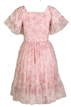 First Love Dress -Fashion Clothing Store FirstLover Pink back 897687