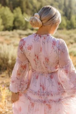 Geneva Dress In Mauve Floral -Fashion Clothing Store Geneva Mauve 41 285262