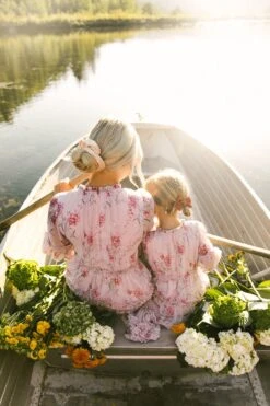 Geneva Dress In Mauve Floral -Fashion Clothing Store Geneva Mauve 52 181313