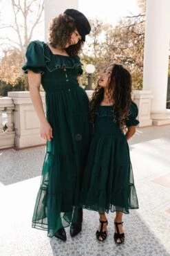 Mini Gracie Dress In Emerald Chiffon - FINAL SALE 12 Mini Gracie Dress In Emerald Chiffon - FINAL SALE -Fashion Clothing Store GracieEmerald Monson W23 11 354456