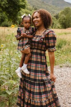 Baby Gracie Dress Set In Plaid - FINAL SALE -Fashion Clothing Store GraciePlaid ConradRanch F23 02 342854