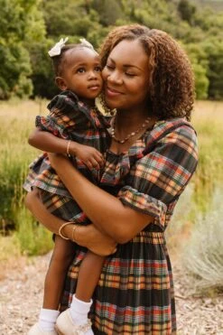 Baby Gracie Dress Set In Plaid - FINAL SALE -Fashion Clothing Store GraciePlaid ConradRanch F23 18 784645