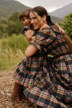 Mini Gracie Dress In Plaid - FINAL SALE -Fashion Clothing Store GraciePlaid ConradRanch F23 20 770395