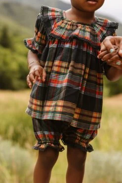 Baby Gracie Dress Set In Plaid - FINAL SALE -Fashion Clothing Store GraciePlaid ConradRanch F23 21 3342df52 2d7b 40ae ab39 8b85d0b47f7a 873916