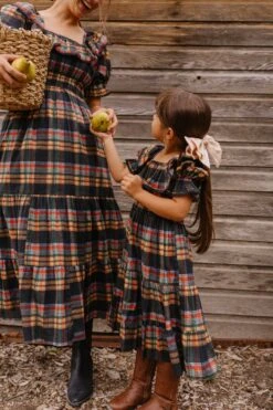 Mini Gracie Dress In Plaid - FINAL SALE -Fashion Clothing Store GraciePlaid ConradRanch F23 30 839105