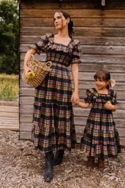 Mini Gracie Dress In Plaid - FINAL SALE -Fashion Clothing Store GraciePlaid ConradRanch F23 31 920511