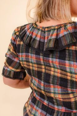 Gracie Dress In Plaid - FINAL SALE -Fashion Clothing Store GraciePlaid Studio F23 04 786972