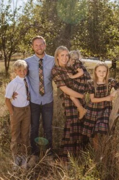 Gracie Men's Tie In Plaid - FINAL SALE 22 Gracie Men's Tie In Plaid - FINAL SALE -Fashion Clothing Store GraciePlaidFamily GoatFeild F23 05 693835