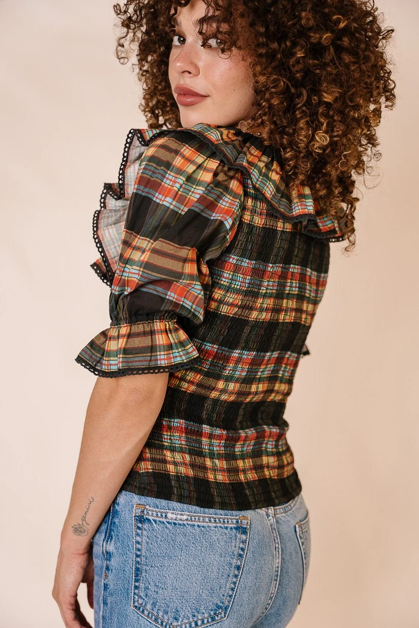 Gracie Top In Plaid - FINAL SALE 5 Gracie Top In Plaid - FINAL SALE - Image 5
