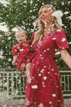 Heidi Dress In Maroon - FINAL SALE -Fashion Clothing Store Heidi Kingsbury5 636241