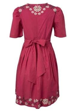 Heidi Dress In Maroon - FINAL SALE -Fashion Clothing Store HeidiMaroon back 820730