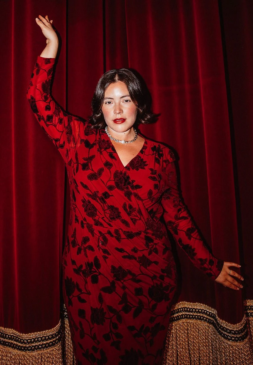 Amaya Burnout Dress In Red - FINAL SALE 4 Amaya Burnout Dress In Red - FINAL SALE - Image 4