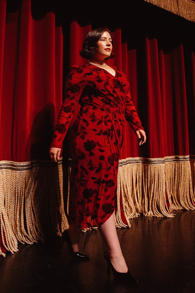 Amaya Burnout Dress In Red - FINAL SALE 5 Amaya Burnout Dress In Red - FINAL SALE - Image 5