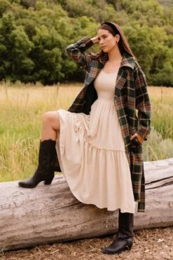 Holly Plaid Coat - FINAL SALE -Fashion Clothing Store HollyPlaidCoat ConradRanch F23 24 870957