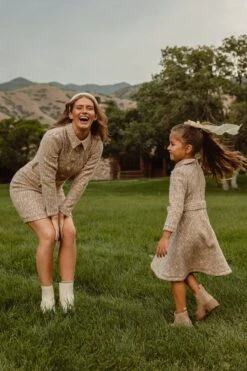 Jackie Dress In Taupe Boucle - FINAL SALE -Fashion Clothing Store JackieTaupe QuietMeadows F23 08 946d1091 d3f4 4b4b affc 7c4d452ad398 640031