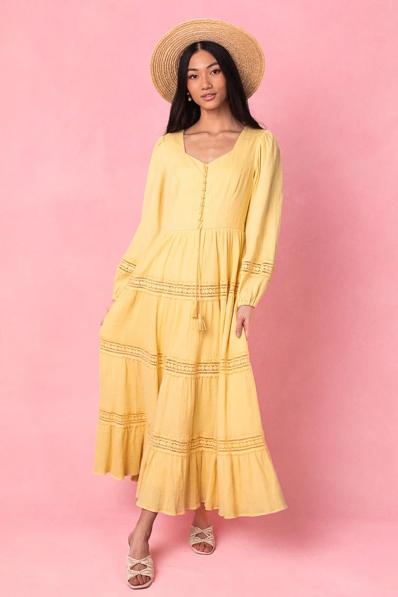 Joella Dress In Yellow 9 Joella Dress In Yellow - Image 9