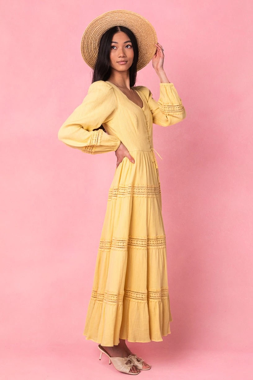 Joella Dress In Yellow 8 Joella Dress In Yellow - Image 8