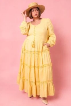 Joella Dress In Yellow 16 Joella Dress In Yellow -Fashion Clothing Store JoellaYellow Studio Spring1 6 308865
