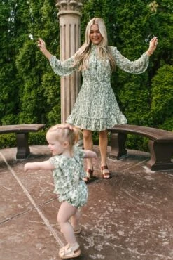 Brynley Dress In Green - FINAL SALE -Fashion Clothing Store LA GREEN BRYNLEY 0935 202273