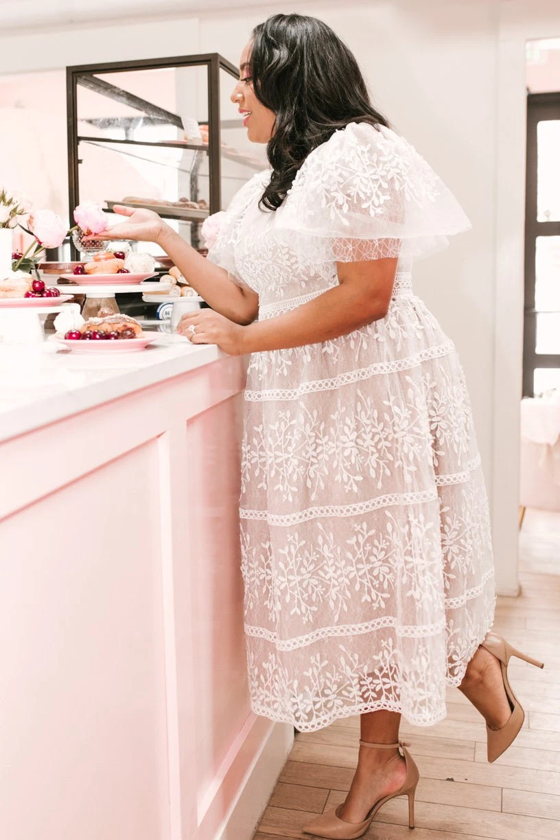 Sicily Dress With Flutter Sleeves - FINAL SALE 2 Sicily Dress With Flutter Sleeves - FINAL SALE - Image 2