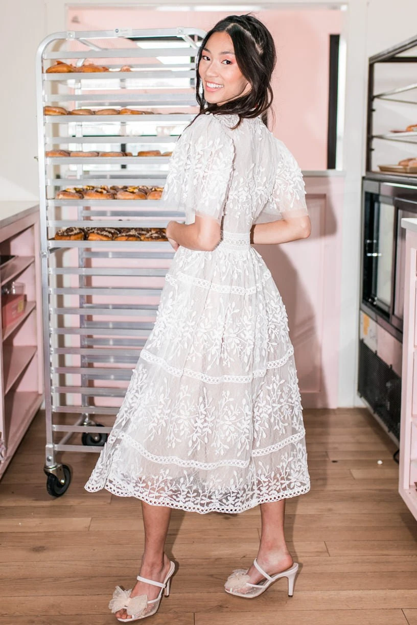 Sicily Dress With Flutter Sleeves - FINAL SALE 8 Sicily Dress With Flutter Sleeves - FINAL SALE - Image 8