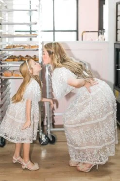 Mini Sicily Dress With Flutter Sleeves 13 Mini Sicily Dress With Flutter Sleeves -Fashion Clothing Store LOVERS22 sicilyfluttersleeve momandme small3t 16 363 494294