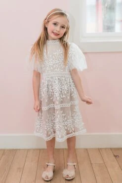 Mini Sicily Dress With Flutter Sleeves 12 Mini Sicily Dress With Flutter Sleeves -Fashion Clothing Store LOVERS22 sicilyfluttersleeve momandme small3t 18 364 669825