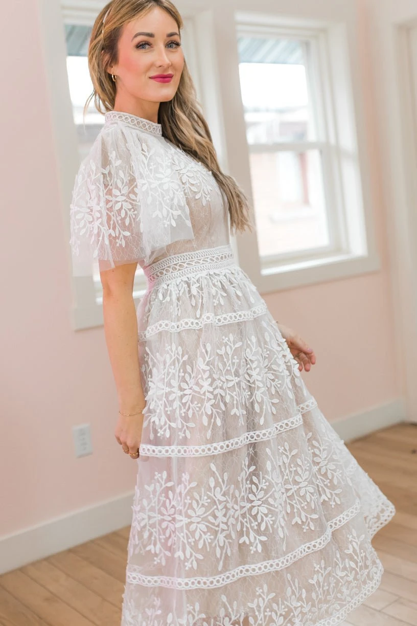 Sicily Dress With Flutter Sleeves - FINAL SALE 12 Sicily Dress With Flutter Sleeves - FINAL SALE - Image 12